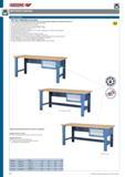 44 ВЕРСТАКИ СБОРНЫЕ B 1512 - B 1513 ВЕРСТАК С ЯЩИКАМИ self-assembly Поставляется в разобранном виде, для самостоятельной сборки, крепежные материалы прил Каталог GEDORE 2012 Ручной инструмент, специнструмент и инструментальная мебель Стр. 44
