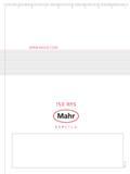 480  Каталог MAHR 2011 Измерительный инструмент и приборы для линейно-угловых измерений Стр.  FRA