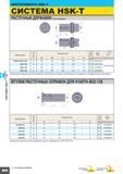 526 ИНСТРУМЕНТА HSK-T СИСТЕМА HSK-T (Примечание) Пригодно для использования с втулкой для установки малоразмерного инструмента с цилиндрическим хвосто Каталог MITSUBISHI 2010 Режущий инструмент и инструментальные системы для станков Стр. H030