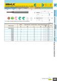 561 MS4JC Концевая фреза Полудлинная рабочая часть 4-х зубая 0 0 02 4 D4 6 0 0 008 8 D4 10 0 0 009 D4 12 0 0 011 Углеродистая Сталь Легированная Сталь Каталог MITSUBISHI 2010 Режущий инструмент и инструментальные системы для станков Стр. I033