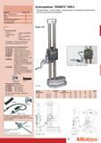 157 Штангенрейсмас Mitutoyo DIGIMATIC HDM-A Разметочные наконечники и держатели Массивная модель с двумя стойками с выводом данных и подсоединения дополнительног Каталог MITUTOYO 2007 Средства измерений Измерительные инструменты и приборы Стр. 155