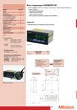 325 Блок индикации Mitutoyo DIGIMATIC EC Функции Cерия 542 Вкл выкл PRESET Установка нуля Ввод пределов допуска GO +-NG индикация на дисплее (3 шага) и при перед Каталог MITUTOYO 2007 Средства измерений Измерительные инструменты и приборы Стр. 323