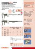 112 Цифровой штангенциркуль Mitutoyo ABSOLUTE Digimatic IP67 Степень защиты по стандарту DIN EN 60 529 Измерительный ручной инструмент устойчив к пыли и остается Каталог MITUTOYO 2009 Средства измерений измерительный инструмент приборы оборудование для машиностроения и металлообработки Стр. 102