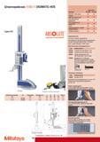 156 Штангенрейсмас Mitutoyo ABSOLUTE DIGIMATIC-HDS Серия 570 ABSOLUTE Absolute System Patented by MITUTOYO 570-302 Измерения с рычажным индикатором Диапазон изме Каталог MITUTOYO 2009 Средства измерений измерительный инструмент приборы оборудование для машиностроения и металлообработки Стр. 146