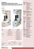394 Стационарные твердомеры Mitutoyo по шкалам Rockwell Super Rockwell и Brinell Серия 963 963-102 R 963-103 Модель Durotwin Plus 963-102 R 963-103 Rockwell Шкал Каталог MITUTOYO 2009 Средства измерений измерительный инструмент приборы оборудование для машиностроения и металлообработки Стр. 384