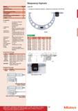 38 Микрометр Mitutoyo Digimatic Функции Серия 293 Стандартный микрометр Digimatic измерительный диапазон 300-500 мм 293-582 Метрический Диапазон Точно Каталог MITUTOYO 2012 Контрольно-измерительный инструмент оборудование и приборы для машиностроения Стр. 37