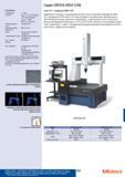 608 Максимальное комбинированное ускорение 2309 мм/с2 (023G) (1) Согласно методикам описанным в стандарте ISO 10360-2 (2010) при использовании зондовой Каталог MITUTOYO 2012 Контрольно-измерительный инструмент оборудование и приборы для машиностроения Стр. 607