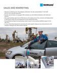 5 Sales force numbering over 150 employees with about 120 sales representatives in the field and 20 in the corporate head office All sales representatives are equipped w Каталог NORGAU 2015 Инструмент режущий измерительный слесарно-монтажный Стр. 