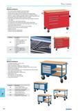 808 Mobile workbench The robust mobile workplace in varying designs Strong construction in high-quality sheet steel Varying drawer heights may be combined in the drawer bl Каталог NORGAU 2015 Инструмент режущий измерительный слесарно-монтажный Стр. 792