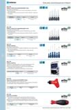 514 Набор отверток из нержавеющей стали 6 предметов шлиц Philips Шестигранные жало. Высококачественная нержавеющая сталь, полная вакуумная закалка Эргономичная Каталог NORGAU 2014 Профессиональные инструменты и промышленное оборудование Стр. 498
