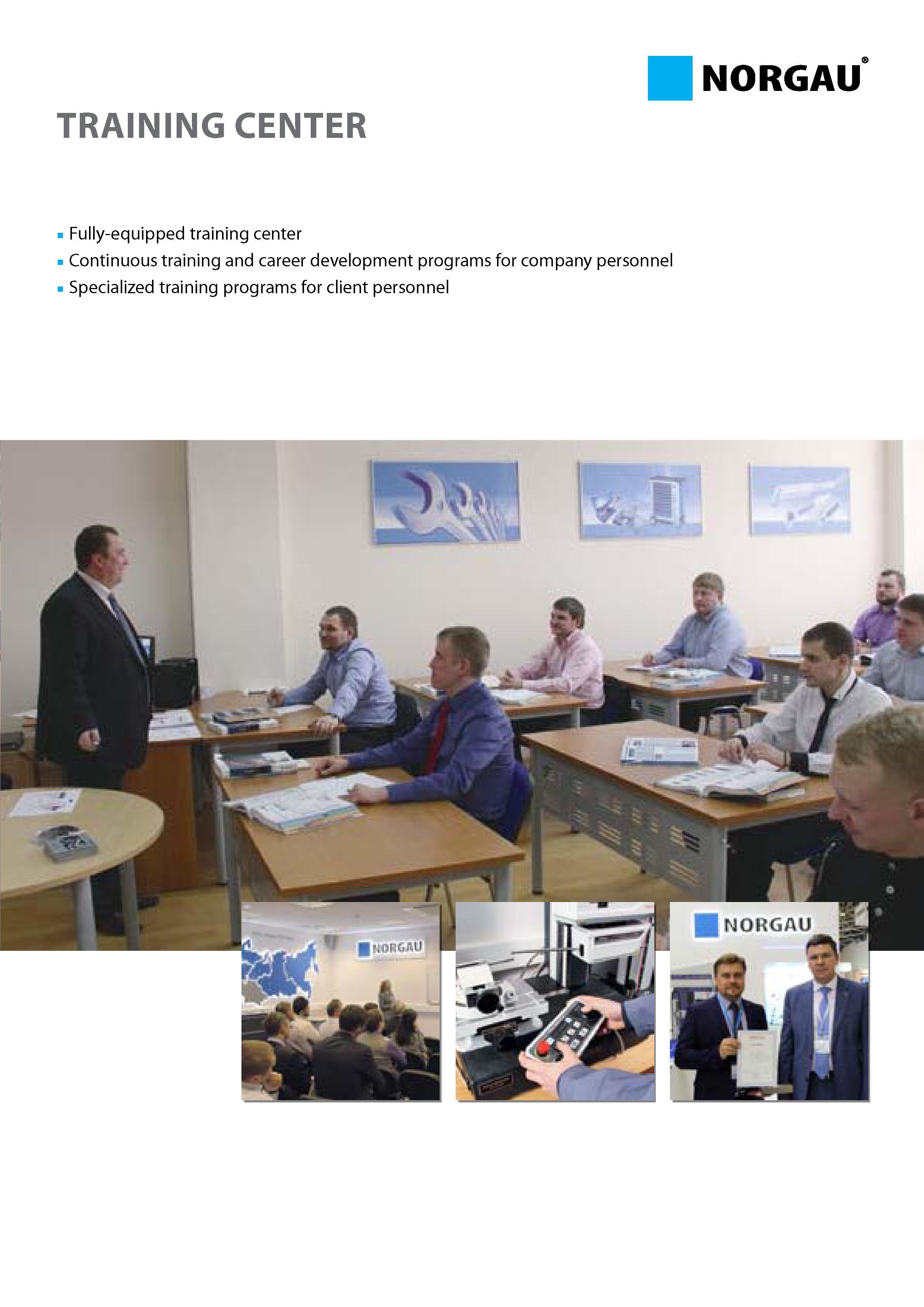 11 Fully-equipped training center Continuous training and career development programs for company personnel Specialized training programs for client personnel TRAINING CE Каталог NORGAU 2015 Инструмент режущий измерительный слесарно-монтажный Стр. 