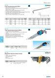 566 Long L-type ball end hex keys Metric For the screws with internal hex Ball hex key ends are designed with ball on long arm to provide 360 of rotation at up to a 25 ang Каталог NORGAU 2015 Инструмент режущий измерительный слесарно-монтажный Стр. 550