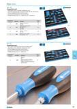 577 Screwdrivers sets High quality chrome vanadium molybdenum steel Ergonomic designed multi-component handle with roll-off protection Sets are supplied in EVA foam and ca Каталог NORGAU 2015 Инструмент режущий измерительный слесарно-монтажный Стр. 561