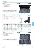 593 drive shallow 6 point impact socket set 1/2 16 piece in metal case with EVA foam Case size 324x158x53 mm According to DIN 3129 Square drive as per DIN 3121 CR-MO phosp Каталог NORGAU 2015 Инструмент режущий измерительный слесарно-монтажный Стр. 577