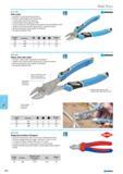 644 Side cutter Suitable for cutting hard and soft wires Precision cutting edge for the finest wires Cutting edges inductively hardened Cutting edge hardness approx 62 HRC Каталог NORGAU 2015 Инструмент режущий измерительный слесарно-монтажный Стр. 628