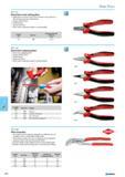 648 Electrician's end-cutting pliers Applications for finest work even in hard-to-access places in electrical and precision engineering Design DIN ISO 9654 Polished head S Каталог NORGAU 2015 Инструмент режущий измерительный слесарно-монтажный Стр. 632