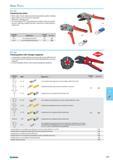 653 Crimping pliers with changer magazine Crimping dies changed quickly and easily without any additional tool Sorted and protected storage of the interchangeable dies in Каталог NORGAU 2015 Инструмент режущий измерительный слесарно-монтажный Стр. 637