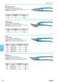 660 Punch tin snips Made of stainless steel dropped forged Cutting edges inductively hardened (min 58 HRC) Application for short straight cuts as well as figure cuts in me Каталог NORGAU 2015 Инструмент режущий измерительный слесарно-монтажный Стр. 644