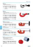 670 Tube cutter for Steel pipes Hardened cutter wheel made of high alloy steel Dia. mm Dia. inch Weight g 074 115. 10 - 42 1 8 - 1.1/4 1040 001 10 - 60 1 8 - 2 2155 002 Ac Каталог NORGAU 2015 Инструмент режущий измерительный слесарно-монтажный Стр. 654
