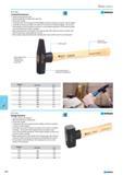 674 Locksmith hammer Head material special steel Normal polished on striking face and end Ergonomic handle Compared with ash the physical load stability of hickory handle Каталог NORGAU 2015 Инструмент режущий измерительный слесарно-монтажный Стр. 658