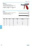 706 Cable tie pliers Made of metal handle covered with plastic With two-level quick adjustment of the tensile force Application for the automatic tensioning and cutting of Каталог NORGAU 2015 Инструмент режущий измерительный слесарно-монтажный Стр. 690