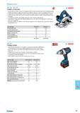 765 Cordless circular saws As powerful as corded cut up to 95 chipboards (900 x 19 mm) to length with only one battery charge Mobile powerful tool makes cuts up to 54 mm d Каталог NORGAU 2015 Инструмент режущий измерительный слесарно-монтажный Стр. 749