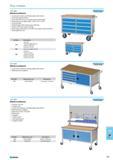809 Mobile workbench Construction made out of high quality steel sheets Total load capacity 700 kg Set of wheels 0 125 mm 2 swivel wheels with brakes Worktop beech multipl Каталог NORGAU 2015 Инструмент режущий измерительный слесарно-монтажный Стр. 793