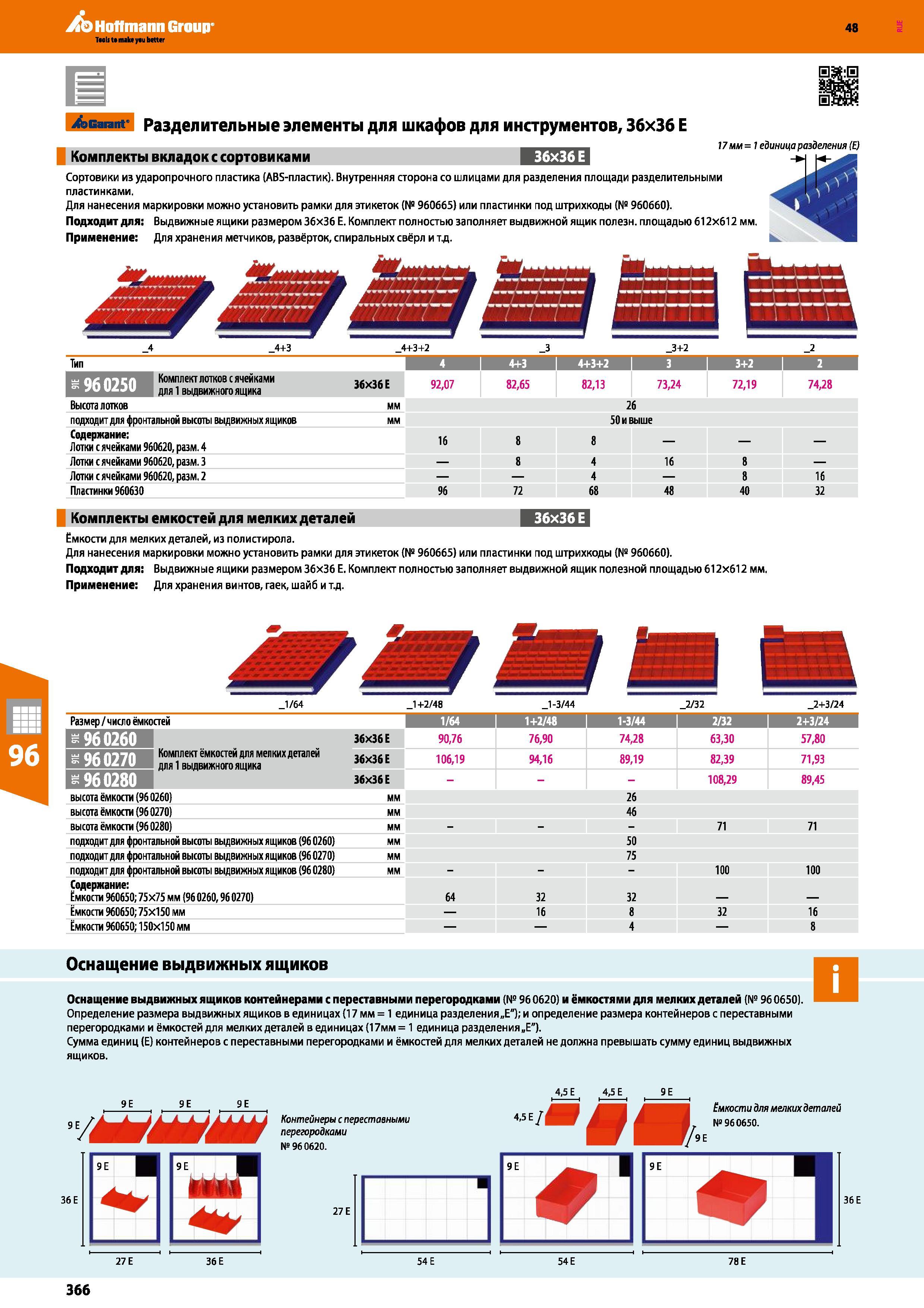 366 Hoffmann Group 48 Garant Разделительные элементы для шкафов для инструментов, ЗбхЗб Е Комплекты вкладок с сортовиками ЗбхЗбЕ 17 мм = 1 единица ра Каталог HOFFMANN GROUP 2017 Мебель производственная Промышленные системы хранения Рабочие места Верстаки Автоматизированные шкафы Складское оборудование Стр. 366