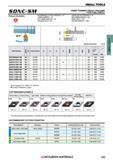 353 Малоразмерный токарный инструмент Mitsubishi по металлу SMALL TOOLS Каталог MITSUBISHI 2018 Инструмент для станков Пластины сменные режущие Фрезы концевые твердосплавные и сборные с СРП Сверла спиральные Резцы токарные Державки Стр. 353