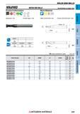 699 Концевые фрезы Mitsubishi Materials по металлу SOLID END MILLS Каталог MITSUBISHI 2018 Инструмент для станков Пластины сменные режущие Фрезы концевые твердосплавные и сборные с СРП Сверла спиральные Резцы токарные Державки Стр. 699