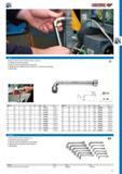 153 DOUBLE ENDED SOCKET WRENCH offset with hole Solid pattern with two hexagon heads Deep bores above the hexagon heads to take long studs Through-hole on the Каталог GEDORE 2014 Профессиональный слесарный инструмент и оборудование Стр. 151 ENG