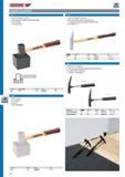 492 GEDORE HAMMERS MISCELLANEOUS 18 E 1 72 H PAVING HAMMER SQUARE With welded plate and large vulcanised rubber block With ash handle Spare handle E 18 E GLAZI Каталог GEDORE 2014 Профессиональный слесарный инструмент и оборудование Стр. 490 ENG