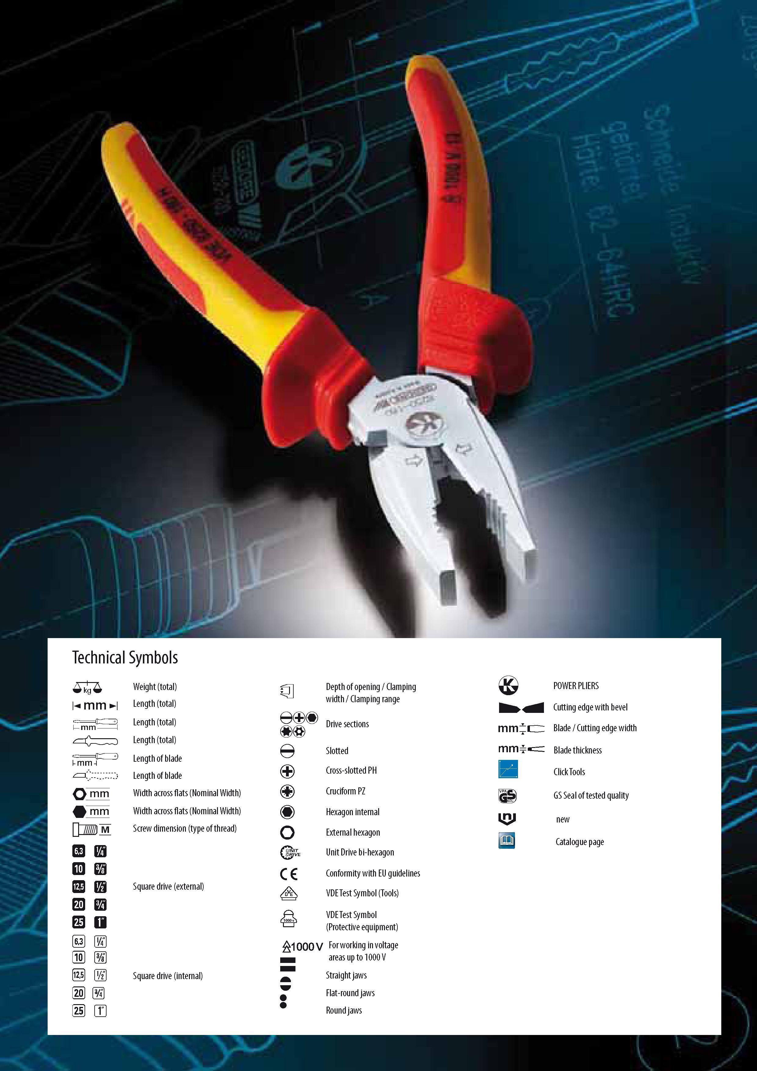 534 Technical Symbols A kg A Weight (total) h mm H Length (total) ECZD 1 mm 1 v Length (total) Length (total) l-mm-l Length of blade od m ; Length of blade mm Каталог GEDORE 2014 Профессиональный слесарный инструмент и оборудование для мастерских и машиностроительных производств Стр. 532 ENG