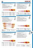 541 GEDORE VDE 2160 PH VDE SCREWDRIVER for cross-slotted head screws PH Individually tested VDE insulation up to 1000 V acc to EN 60900 IEC 60900 fully insulat Каталог GEDORE 2014 Профессиональный слесарный инструмент и оборудование Стр. 539 ENG