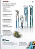 556 GEDORE GEDORE pipe wrenches Top quality to meet maximum requirements Use of the most up-to-date machinery and environmentally-friendly production processes Каталог GEDORE 2014 Профессиональный слесарный инструмент и оборудование Стр. 554 ENG