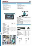 570 GEDORE FLARING TOOLS FLARING TOOL SET BOERDEX F orflaring copper and light-alloy pipes of various hardnesses Body in pressure-cast zinc stove enamelled blu Каталог GEDORE 2014 Профессиональный слесарный инструмент и оборудование Стр. 568 ENG