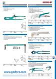 573 BASIN WRENCHES GEDORE PLUMBING WRENCHES BASIN PLIERS Chrome-vanadium steel 31CrV3 drop-forged Applicable from size 13 to 36 mm Enamelled blue m 0 Code No 2 Каталог GEDORE 2014 Профессиональный слесарный инструмент и оборудование Стр. 571 ENG