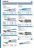 576 GEDORE TIN SNIPS TIN SNIPS Right hand cutting For long straight cuts Berlin pattern Ground cutting edges Sheet thickness max 1 0 mm at strength 600 N mm2 B Каталог GEDORE 2014 Профессиональный слесарный инструмент и оборудование Стр. 574 ENG