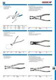 613 GEDORE PISTON RING PLIERS For securely fitting piston rings Handles blue coated Bright nickel-plated HOSE CLAMP PLIERS Rotating v-jaws for spring hose clam Каталог GEDORE 2014 Профессиональный слесарный инструмент и оборудование Стр. 611 ENG