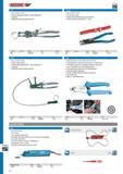 614 GEDORE HOSE CLAMP PLIERS With self-adjusting joint DBGM ( German utility patent) Angled jaw Bright nickel-plated joint gun-metal finish HOSE CLAMP PLIERS F Каталог GEDORE 2014 Профессиональный слесарный инструмент и оборудование Стр. 612 ENG