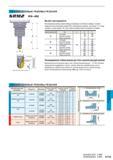 1101 Рекомендуемые режимы резания SRM2 016-032 Вылет инструмента Рекомендованные режимы резания выбраны основываясь на отклонении, вибрации и качестве Каталог MITSUBISHI 2016 Вращающийся и токарный режущий инструмент для металлообработки Сменные твердосплавные пластины Резцы Фрезы сборные и монолитные Сверла Стр. K123