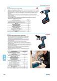 846 BOSCH Аккумуляторная дрель-шуруповёрт Мощность как у инструмента с сетевым питанием заворачивание до 535 шурупов (6x80 мм в мягкую древесину) на одной зарядке а Каталог NORGAU 2015 Инструмент режущий измерительный слесарный Оснастка Стр. 830