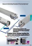 393 Easy to use modular blade system allows flexible tool management but maintains an overall strength comparable to a mono block type holder yl aW A w Каталог MITSUBISHI 2015 Токарный и вращающийся инструмент Инструментальные решения для оборудования Стр. F005 ENG