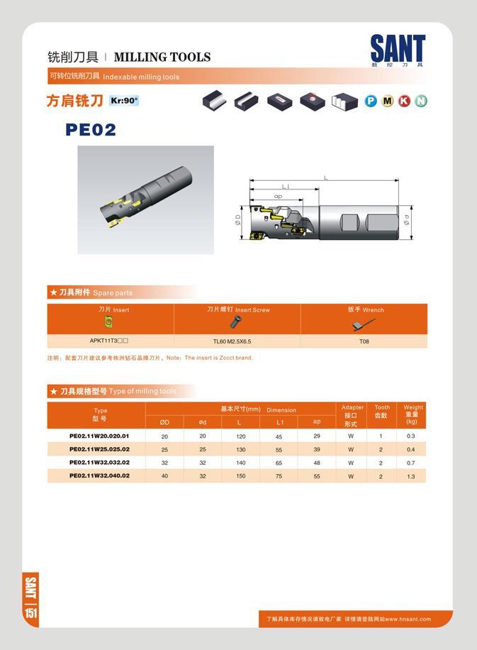 158 mm MILLING TOOLS oI t2SWMZ)JI Indexable milling J5M&71 Kr:90‘ PE02 SANT K IS 71 H Spare parts TJtt insert APKJ11T3DO TL60M25X6 5 T08 K 7)K iS B Sa 7)K Not Каталог SANT 2016 Металлорежущий инструмент со сменными режущими пластинами Токарные резцы с СРП Расточные оправки Резьбовые державки Торцевые фрезы Корпусные сверла Стр. 152