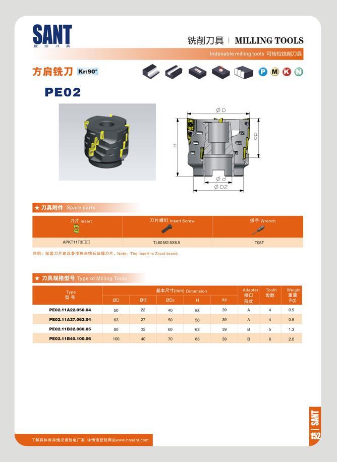 159 SANT n w 7J Kr=90- PE02 mm MILLING TOOLS milling tools & & 0 D TDflWn 7 W insert insert Screw & £ Wrench APKT11T30D TL60 M2 5X6 5 3Wi K K iS < tt6a 71K Not Каталог SANT 2016 Металлорежущий инструмент со сменными режущими пластинами Токарные резцы с СРП Расточные оправки Резьбовые державки Торцевые фрезы Корпусные сверла Стр. 153