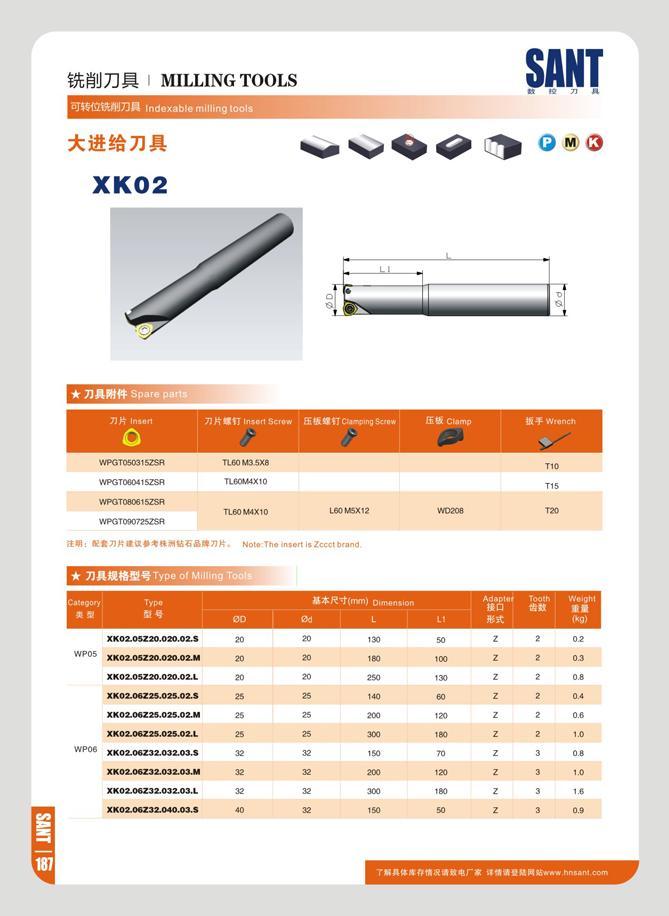 194 mm MILLING TOOLS SANT P IB 71 °J4 G2SVJ J7DK Indexable milling loots XK02 1 71 ln itil 7J fttttT Insurt Scm BiIIt7CU'nomaS<ro / /l ni>yn o r\ rn 1 gwivn Ml Каталог SANT 2016 Металлорежущий инструмент со сменными режущими пластинами Токарные резцы с СРП Расточные оправки Резьбовые державки Торцевые фрезы Корпусные сверла Стр. 188