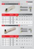 13 YEDEK PARÇALAR / SPARE PARTS Запасные части к сборному инструменту BASKI VİDASI SCREW YAY SPRING ANAHTAR ALLEN KEY TAKIM KODU ORDERING CODE Код для заказ Каталог VORGEN 2018 Станочный инструмент с режущими сменными пластинами Токарные резцы Расточные державки и оправки Фрезы концевые и насадные с СРП Сверла Стр. 13
