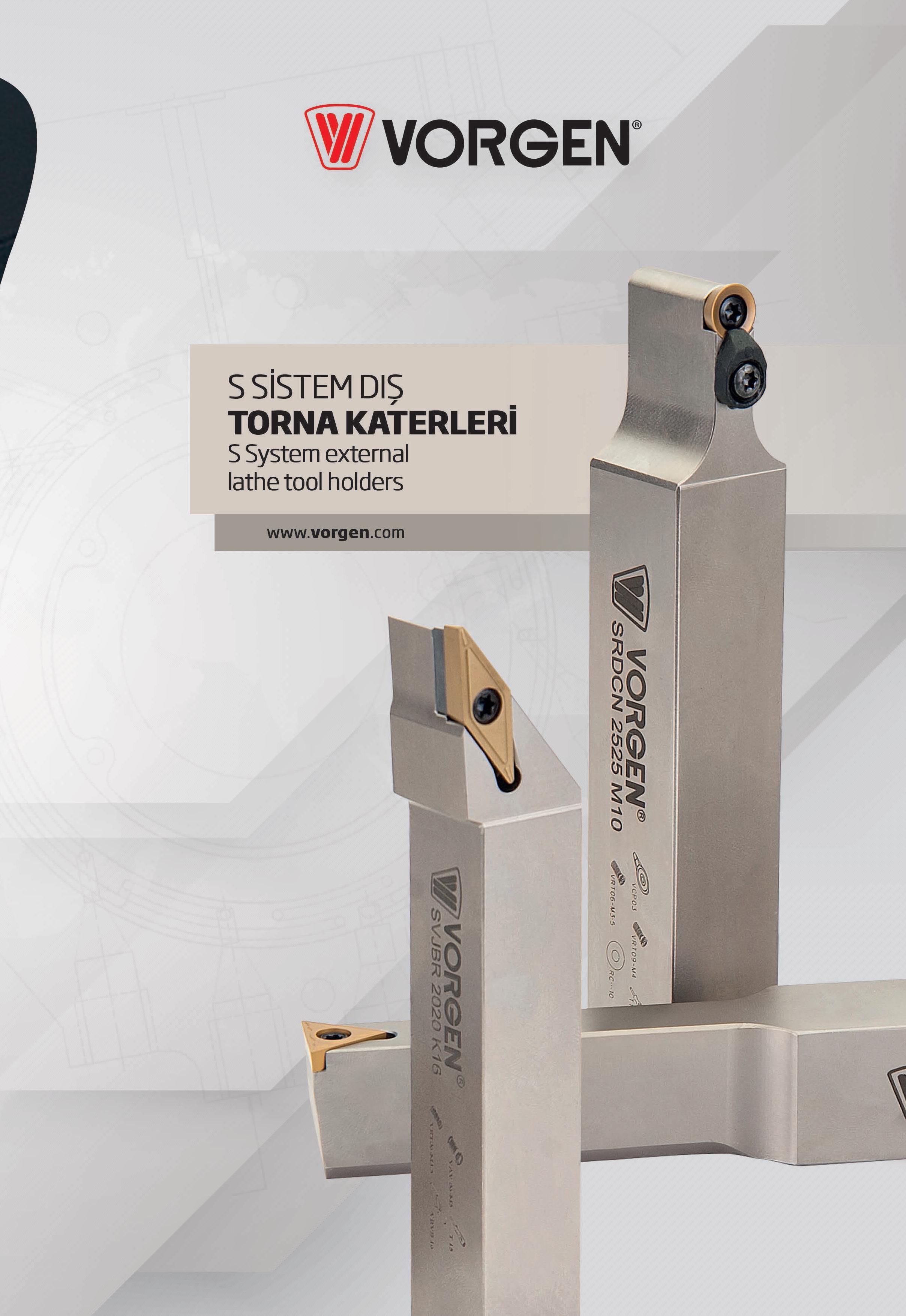 27 Vorgen S SİSTEM DIS TORNA KATERLERİ S System external lathe tool holders (/) s Каталог VORGEN 2018 Станочный инструмент с режущими сменными пластинами Токарные резцы Расточные державки и оправки Фрезы концевые и насадные с СРП Сверла Стр. 27