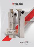 83 Vorgen DIS CAP ALIN KANAL AÇMA TAKIMLARI Face external grooving toolholders wpfoe red power for the professionals Profesyoneller Kırmızı Güç Каталог VORGEN 2018 Станочный инструмент с режущими сменными пластинами Токарные резцы Расточные державки и оправки Фрезы концевые и насадные с СРП Сверла Стр. 83