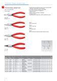 56 Плоскогубцы захватные Knipex для точной механики DIN ISO 9655 прецизионные для самых тонких монтажных работ например в электронике и точной механике для захвата фикс Каталог KNIPEX 2014 Профессиональный ручной инструмент для удаления изоляции Плоскогубцы Кусачки Ножницы Клещи Бокорезы Стр. 56